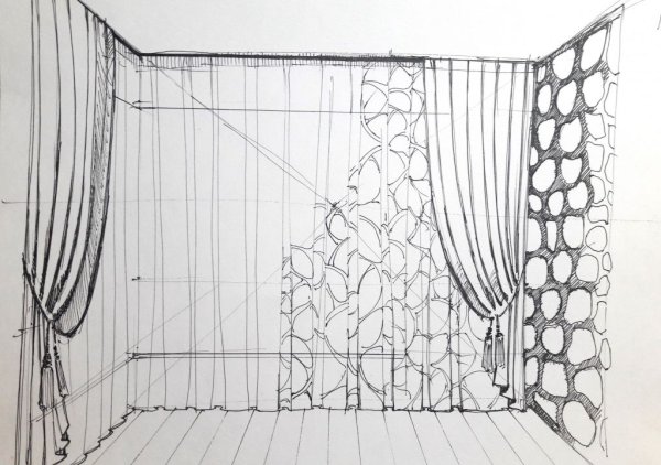 Шторы скетч