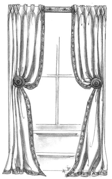 Эскизы штор для кухни