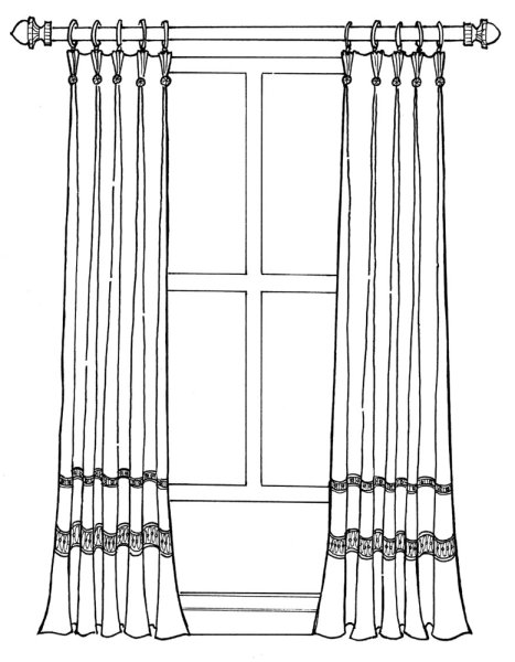 Шторы скетч