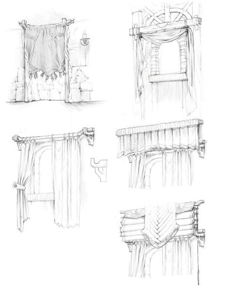 Шторы силуэт