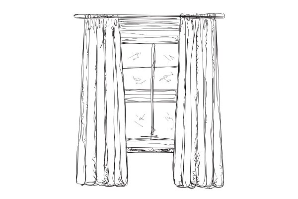 Графическое изображение шторы