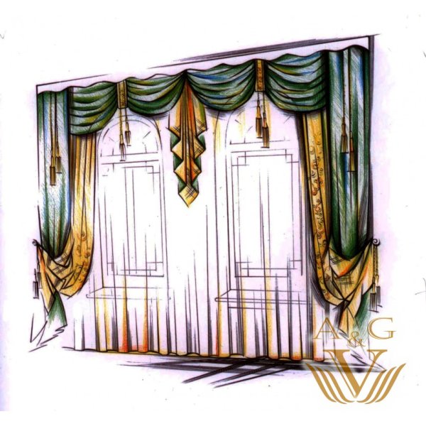 Шторы раскраска