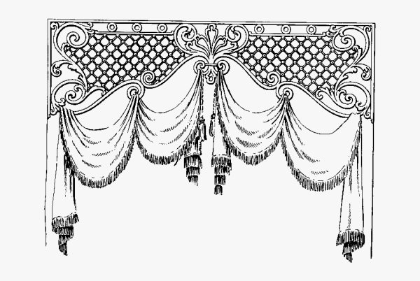 Эскизы складок шторы
