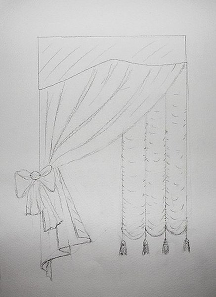 Шторы рисунок