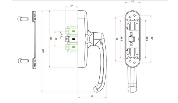 Оконные ручки Fornax