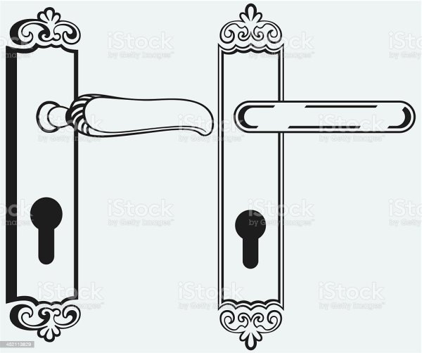 Раскраска ручка дверная