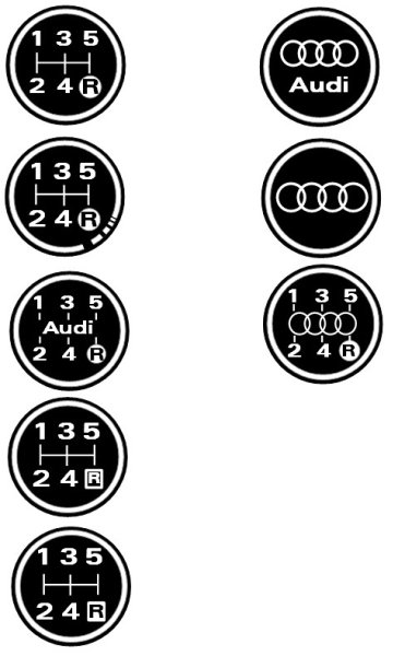 Схема ручки КПП Audi 80