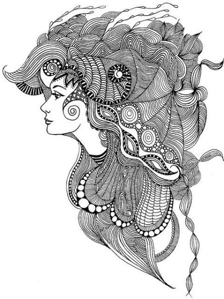 Зентангл портрет