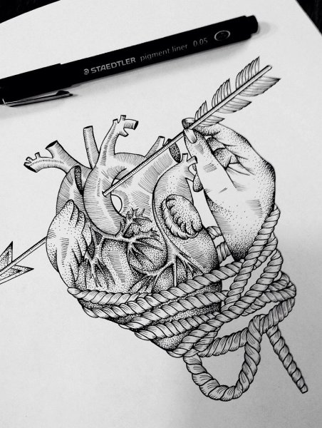 Скетчи ручкой