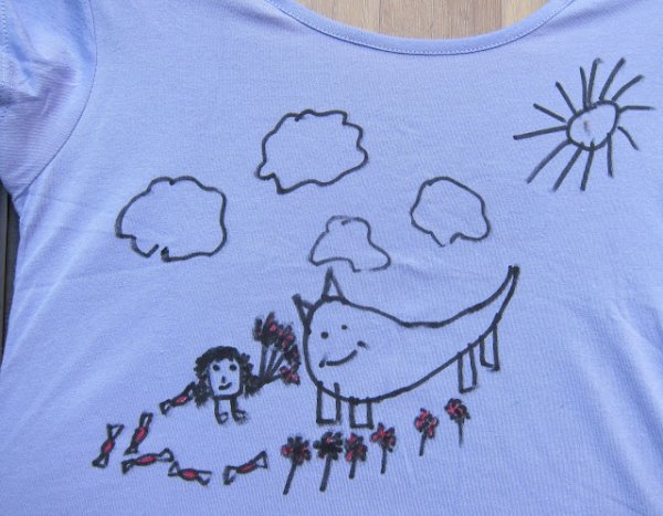 Планета роспись на футболке