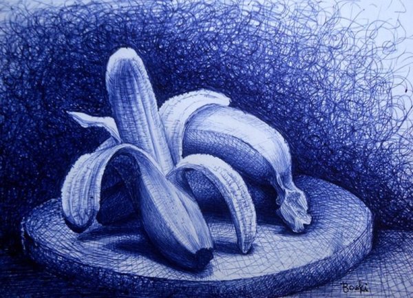 Техника рисования шариковой ручкой