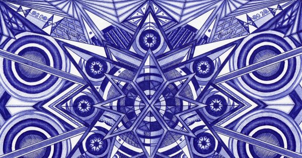 Узоры шариковой ручкой