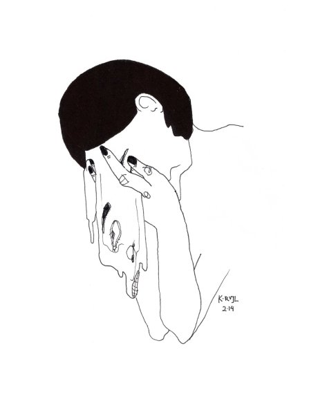 Рисунки для срисовки грустные