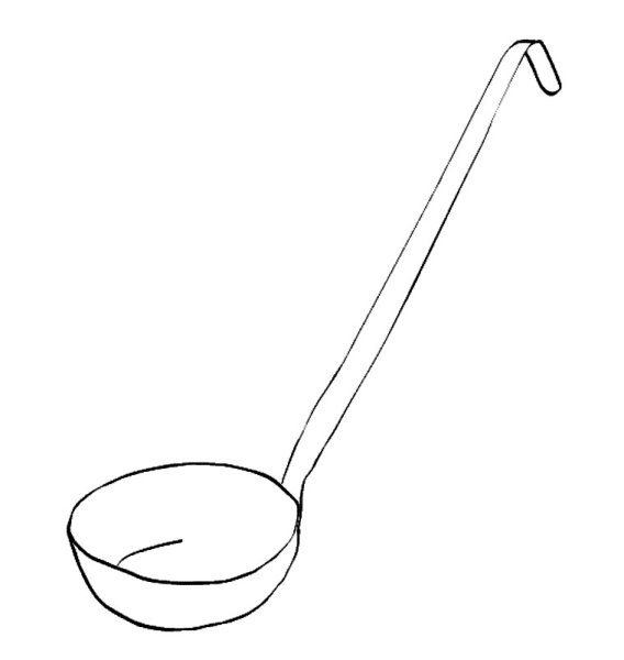 Половник раскраска