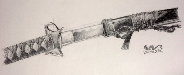 Эскиз катаны