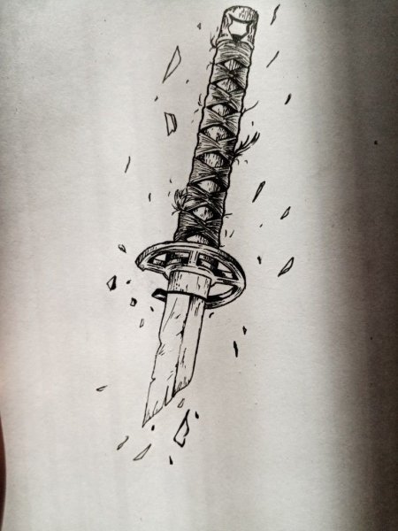 Тату катана