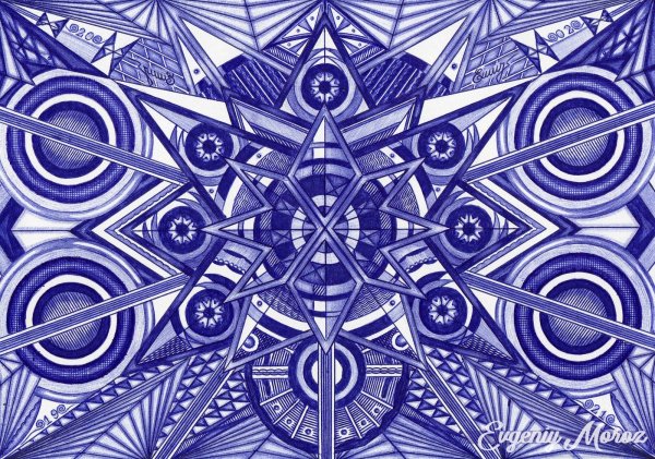 Узоры шариковой ручкой