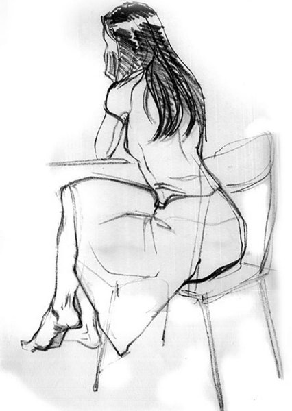 Зарисовки людей с натуры