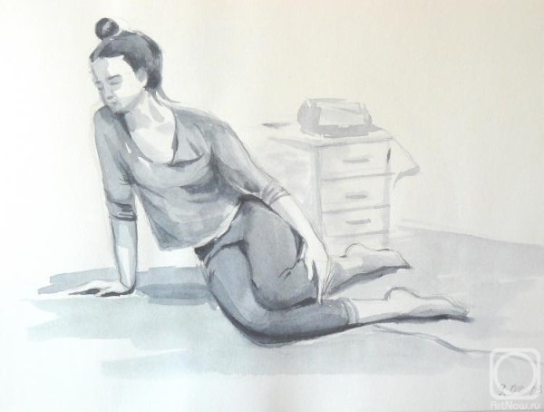 Наброски людей в интерьере