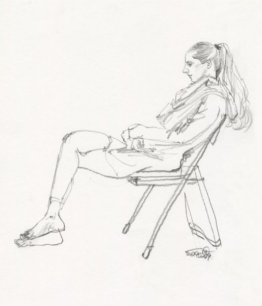 Наброски фигуры человека