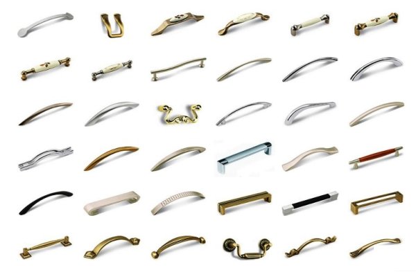 Мебельная фурнитура на прозрачном фоне