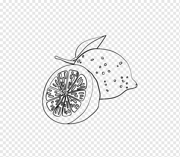 Лимон рисовать