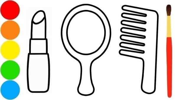 Раскраска расческа