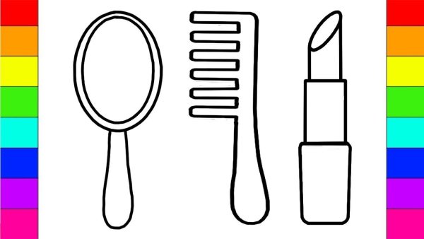 Массажная расческа вектор