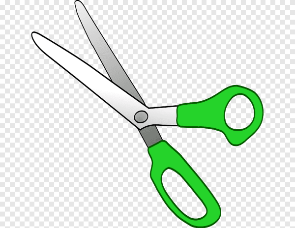 Трафарет ножницы