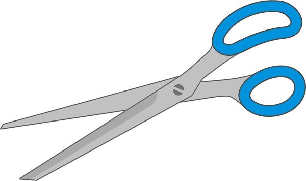 Ножницы черно белые для детей