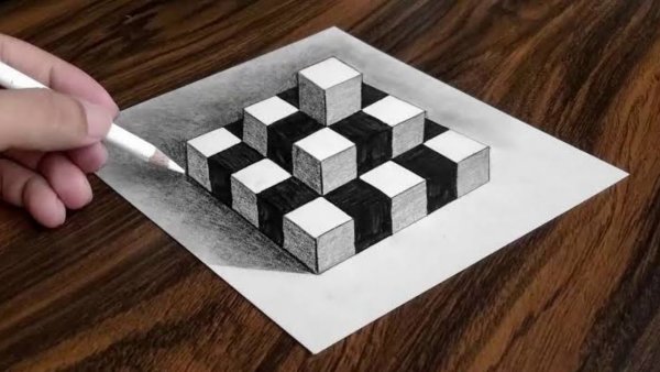 Иллюзии карандашом