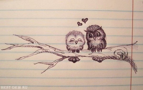 Милые рисунки ручкой