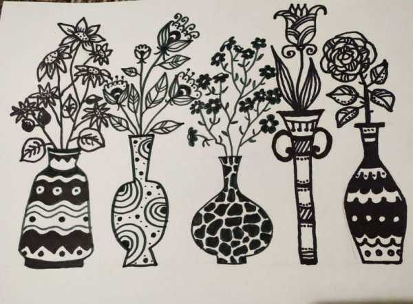 Зентангл натюрморт