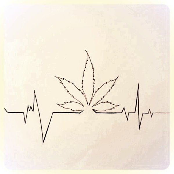 Эскизы тату канабис