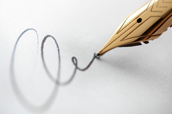 Роспись перьевой ручкой