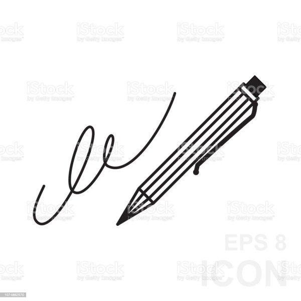 Подпись ручкой