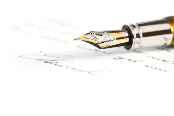 Подпись ручкой