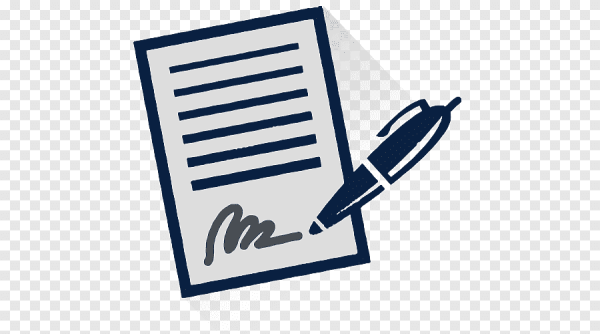 Лист бумаги договор