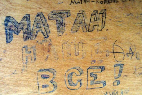 Надписи на партах