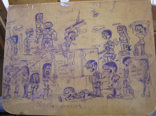 Школьная парта рисунок