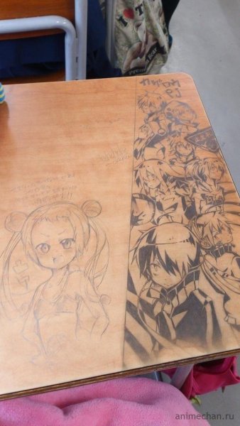 Рисунки на парте легкие