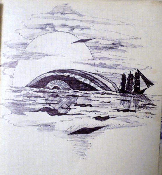 Море Графика ручкой