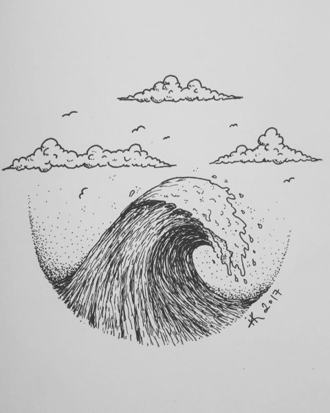 Волна эскиз