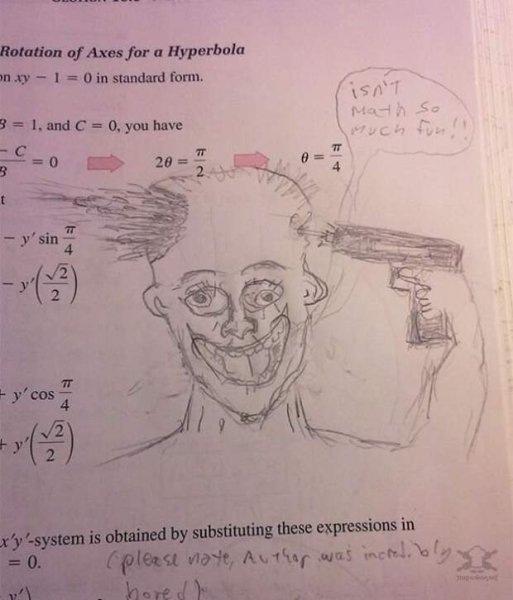 Смешные зарисовки в учебниках