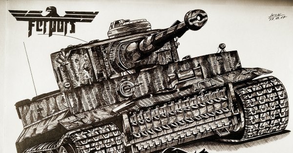 Рисунок танка тигр 1