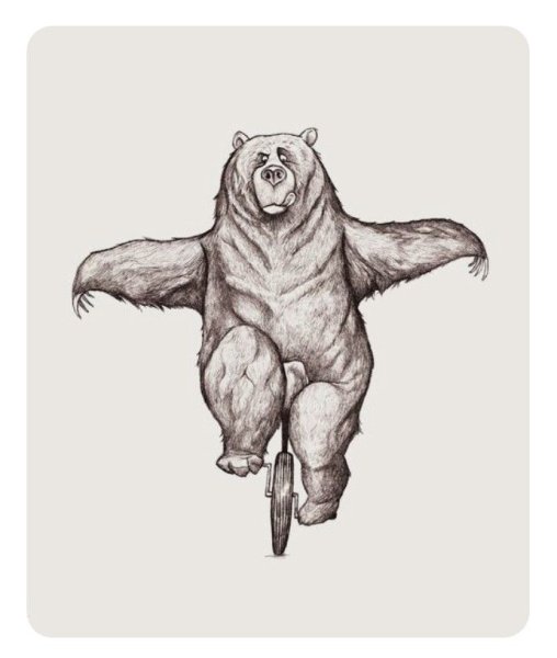 Тату медведь