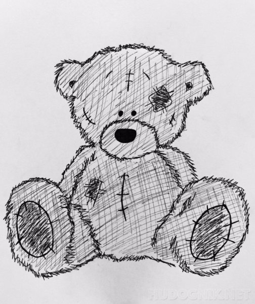 Ручка с мишкой