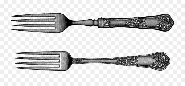 Старинная столовая вилка февраль