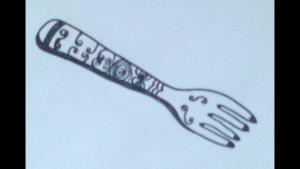 Волк на ложке раскрасить