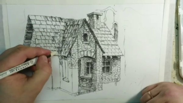 Скетч пейзаж